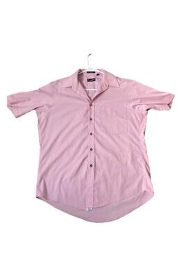VTG Christian Dior Monsieur La Chemise Pink Short Sleeved Men's Button Up Shirt